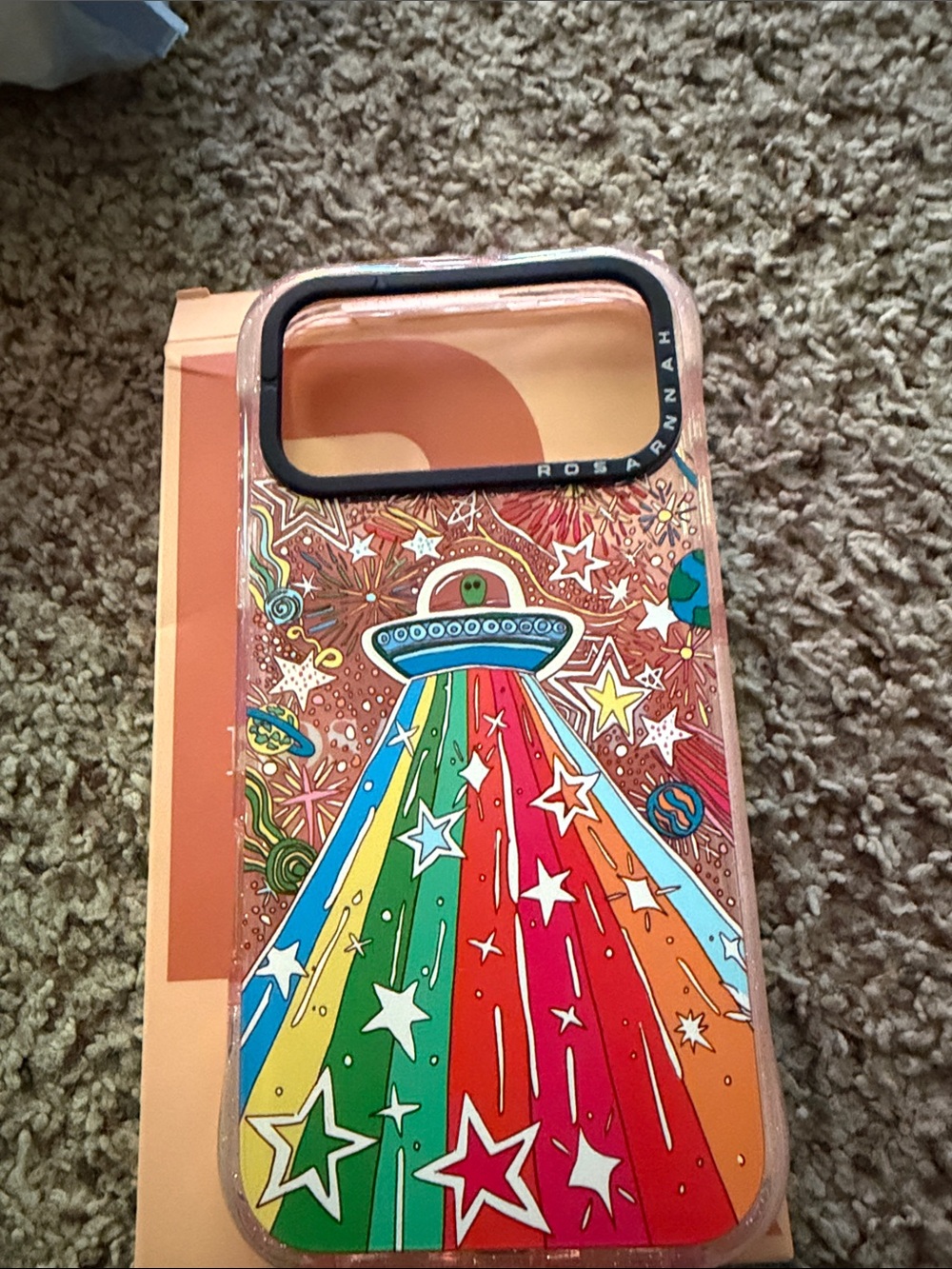 Colorful UFO Rainbow Phone Case iPhone 17 pro max